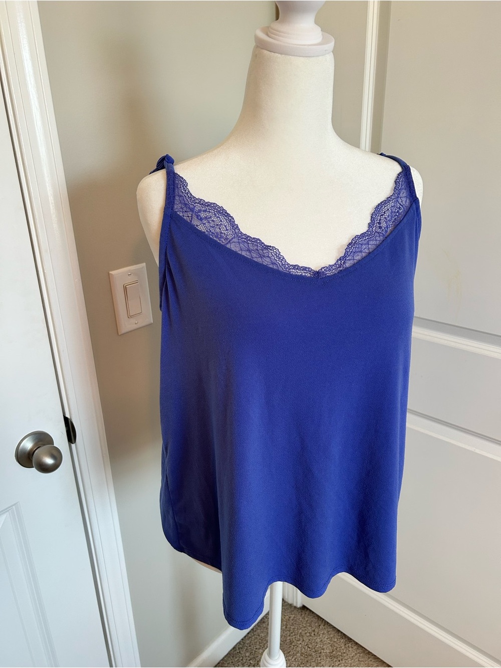 Maurices Royal Blue Lace Trim Camisole